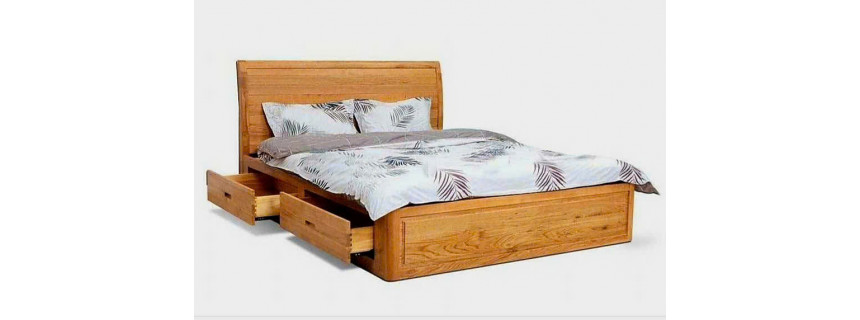 Giường Ngủ Gỗ Sồi